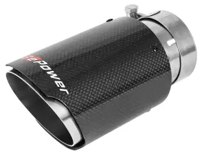 Afe - Advance Flow Engineering - 49T25354-C07 | aFe Power MACH Force-Xp 2-1/2" Stainless Steel Carbon Fiber Exhaust Tip - Image 2