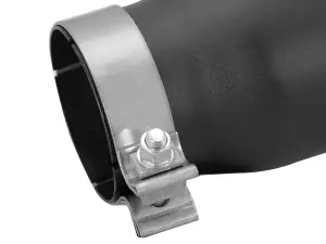 Afe - Advance Flow Engineering - 49T35452-B12 | aFe Power MACH Force-Xp 409 Stainless Steel Clamp-on Exhaust Tip Black Left - Image 4