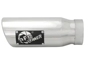 Afe - Advance Flow Engineering - 49T35452-P12 | aFe Power MACH Force-Xp 409 Stainless Steel Clamp-on Exhaust Tip Polished Left - Image 2