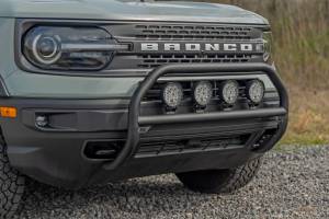 Rough Country - 51158 | Rough Country Nudge Bar For Ford Bronco Sport 4WD Badlands | 4 Inch Round LED Lights - Image 8