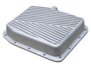 9324-1-AC | PML Cover Ford AOD Stock Capacity Transmission Pan For Ford Mustang / Thunderbird / Crown Victoria / Bronco / F-150 Trucks | Natural As-Cast Finish