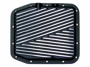 9324-1-B | PML Cover Ford AOD Stock Capacity Transmission Pan For Ford Mustang / Thunderbird / Crown Victoria / Bronco / F-150 Trucks | Black Powder Coat Finish