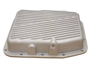9324-2-AC | PML Cover Ford AODE, 4R70, 4R70W, 4R75W Stock Capacity Transmission Pan For Ford Mustang & Thunderbird / Lincoln Mark VIII & Town Car | Natural As-Cast Finish