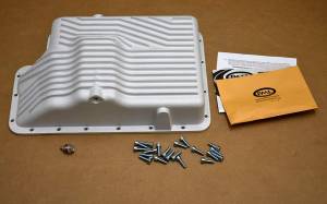 PML Covers - 9323-B | PML Cover Ford E4OD, 4R100 Deep Transmission Pan For Ford F-250, F-350, F-450, F-550, F-150 Lightning & Excursion / Lincoln Navigator |  Black Powder Coat Finish - Image 5