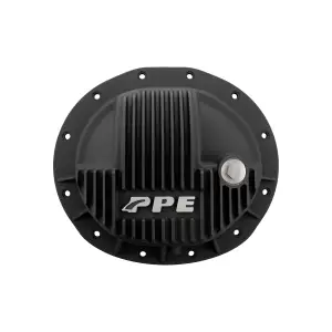 238042020 | PPE Performance Heavy-Duty Cast Aluminum Front Differential Cover Black Finish (2013-2025 Ram 2500, 3500 | 9.5" 12 Bolt)