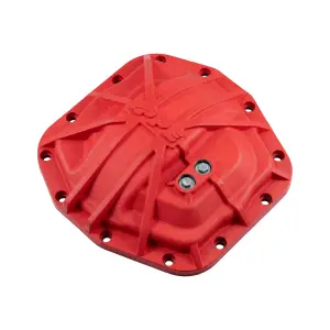 238043312 | PPE Performance Nodular Iron Front Differential Cover Red Finish (2018-2025 Wrangler, Gladiator | Dana 44 M210 12 Bolt)