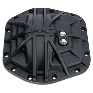 238043420 | PPE Performance Nodular Iron Front Differential Cover Black Finish (2018-2025 Wrangler | Dana 30 M186 12 Bolt)