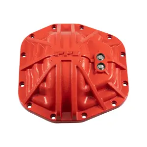238053212 | PPE Performance Nodular Iron Rear Differential Cover Red Finish (2018-2025 Wrangler, Gladiator | 2021-2025 Bronco | Dana 44 M220 12 Bolt)