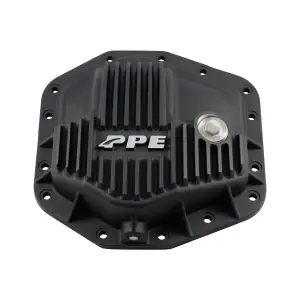338041520 | PPE Performance Heavy-Duty Cast Aluminum Front Differential Cover Blackd Finish (2023-2025 F250, F350 Super Duty | Dana 235 14 Bolt)
