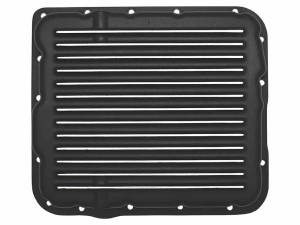 9297-B | PML Cover GM 700R4, 4L60, 4L60E Stock Capacity Transmission Pan For GM Astro Van, Camaro, Corvette, Firebird & Safari Van | Black Powder Coat Finish