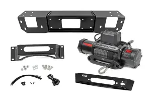 51163 | Rough Country Hidden Winch Mount For Ford F-150 2WD/4WD V8 | With Pro12000S Winch