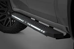 Rough Country - 57009 | Rough Country AC2 Running Boards For Ram 1500/2500/3500 2WD/4WD | Crew Cab, Amber/White - Image 2