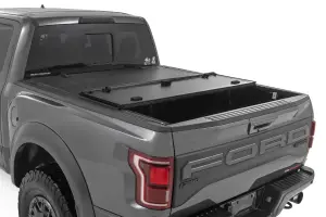 Rough Country - 49225650 | Rough Country Hard Tri Fold Flip Up Bed Cover For For F-150 & F-150 Lightning | 6'7" Bed - Image 5