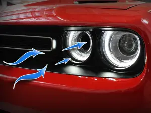 54-72203-SG | aFe Power Dynamic Air Scoop (D.A.S.) (2015-2023 Challenger V6-3.6L, V8-5.7L, V8-6.4L, V8-6.2L (sc) Hemi)