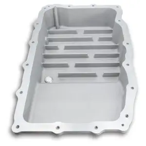 128051200 | PPE Performance Heavy-Duty Cast Aluminum Transmission Pan Raw Finish (2018-2020 GM Suburban, Tahoe, Yukon 10L80)
