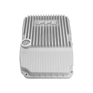 Pacific Performance Engineering - 228053500 | PPE Performance Heavy-Duty Cast Aluminum Transmission Pan Raw Finish (2005-2019 Chrysler, Dodge, Jeep WA580, W5A580, NAG1) - Image 1