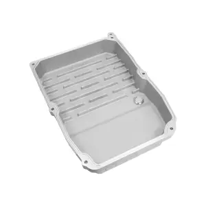 228053510 | PPE Performance Heavy-Duty Cast Aluminum Transmission Pan Brushed Finish (2005-2019 Chrysler, Dodge, Jeep WA580, W5A580, NAG1)