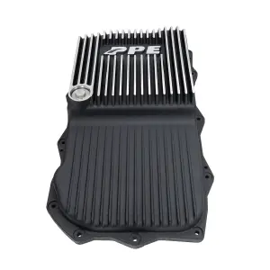 228153010 | PPE Performance Heavy-Duty Cast Aluminum Transmission Pan - Deep Brushed Finish (2018-2025 Jeep Wrangler JL, Gladiator JT 2.0L, 3.0L, 6.4L, 850RE/8HP75)