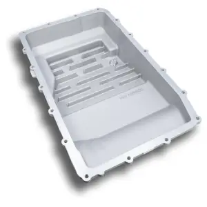 328053600 | PPE Performance Heavy-Duty Cast Aluminum Transmission Pan - Deep Raw Finish (2017-2025 Ford 10R60, 10R80, 10R100)