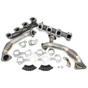 Pacific Performance Engineering - 116111620 | PPE Performance High-Flow Exhaust Manifold and Up-Pipe Kit Black Ceramic Coating (2006-2007 Silverado, Sierra 2500 HD, 3500 HD 6.6L td) - Image 3
