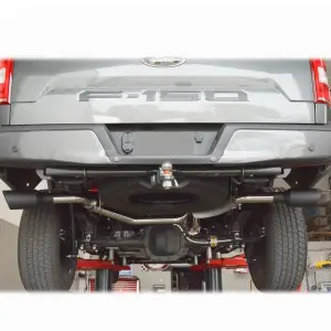 Pacific Performance Engineering - 317043020 | PPE Performance Cat-Back Exhaust System Dual Exit Polished Tubes, Black Ceramic Coated Tips (2015-2020 F150 V6-2.7L, 3.5L Twin Turbo, V8-5.0L) - Image 4