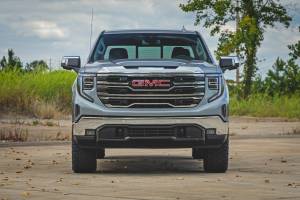 Rough Country - 28850RED_A | Rough Country 3.5 Inch Lift Kit GMC Sierra 1500 2WD/4WD | Red Finish Control Arm, Factory Rear Mono-Leaf Spring, Vertex Coilovers With Vertex Shocks - Image 5