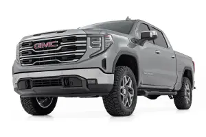 Rough Country - 28857RED_A | Rough Country 3.5 Inch Lift Kit GMC Sierra 1500 2WD/4WD | Red Finish Control Arm, Factory Rear Mono-Leaf Spring, Vertex Coilovers With V2 Rear Shocks - Image 2