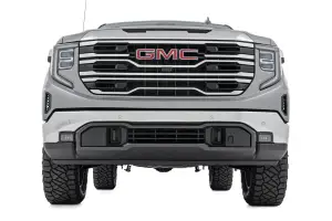 Rough Country - 28857RED_A | Rough Country 3.5 Inch Lift Kit GMC Sierra 1500 2WD/4WD | Red Finish Control Arm, Factory Rear Mono-Leaf Spring, Vertex Coilovers With V2 Rear Shocks - Image 3