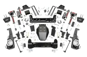 111255 | Rough Country 7 Inch Lift Kit Chevrolet Silverado / GMC Sierra 2500 HD & 3500 HD 4WD | With Factory Rear Overload Springs, Vertex Reservoir Shocks