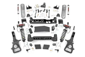 88357 | Rough Country 6 Inch Lift Kit Ram 1500 4WD | Without 22 Inch Factory Wheels, Vertex Coilovers With V2 Shocks Rear Shocks