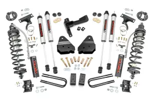 50257 | Rough Country 3 Inch Coilover Conversion Lift Kit For Ford F-250 Super Duty | 2017-2022 | Diesel, Front Vertex Coilovers, Rear V2 Shocks