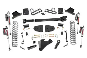 43851 | Rough Country 6 Inch Lift Kit For Ford F-250/F-350 Super Duty 4WD | 3.5 Inch Axle Diameter, With Factory Rear Springs, Front Driveshaft Included, Vertex Reservoir Shocks