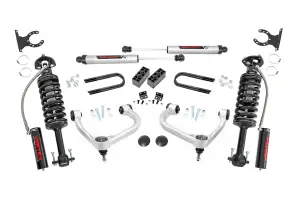 41457 | Rough Country 3 Inch Lift Kit For Ford F-150 4WD | Front Vertex Coilovers, Rear V2 Shocks