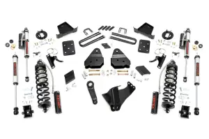 53059 | Rough Country 4.5 Inch Coilover Conversion Lift Kit For Ford F-250 Super Duty | 2011-2014 | No Rear Factory Springs, Vertex Adjustable Shocks