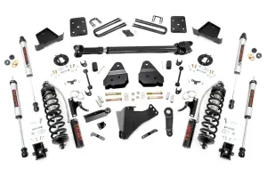 50658 | Rough Country 4.5 Inch Coilover Conversion Lift Kit For Diesel Ford F-250/F-350 Super Duty | 2017-2022 | 4" Axle, Rear V2 Shocks, Driveshaft
