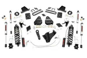 56658 | Rough Country 6 Inch Coilover Conversion Lift Kit For Ford F-250 Super Duty | 2011-2014 | Gas, Rear Factory Spring, Rear V2 Shocks