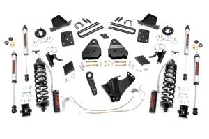 54958 | Rough Country 6 Inch Coilover Conversion Lift Kit For Ford F-250 Super Duty | 2015-2016 | Gas, Rear Factory Springs, Rear V2 Shocks