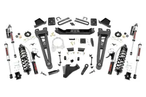 51259 | Rough Country 6 Inch Coilover Conversion Lift Kit With Radius Arms For Ford F-250/F-350 Super Duty | 2017-2022 | 3.5" Axle, Factory Rear Springs, Rear Adjustable Vertex Shocks