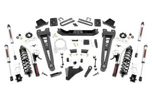55458 | Rough Country 6 Inch Coilover Conversion Lift Kit With Radius Arms For Ford F-250/F-350 Super Duty | 2017-2022 | 4" Axle, Factory Rear Springs, Rear V2 Shocks
