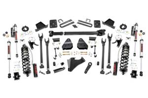 50859 | Rough Country 6 Inch Coilover Conversion Lift Kit 4-Link For Ford Super Duty | 2017-2022 | Factory Rear Overload Springs, 4" Axle, Vertex Adjustable Shocks, Front Driveshaft