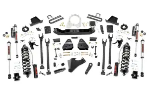 Rough Country - 50857 | Rough Country 6 Inch Coilover Conversion Lift Kit 4-Link For Ford Super Duty | 2017-2022 | Factory Rear Overload Springs, 4" Axle, Vertex Adjustable Shocks, No Front Driveshaft - Image 5