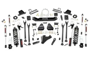 Rough Country - 56056 | Rough Country 6 Inch Coilover Conversion Lift Kit 4-Link For Ford Super Duty | 2017-2022 | Factory Rear Overload Springs, 3.5" Axle, V2 Monotube Shocks, No Front Driveshaft - Image 5