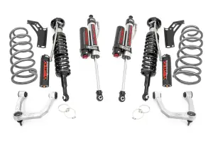 76650 | Rough Country 3 Inch Lift Kit For Toyota 4Runner 4WD | Aluminum Finish Arm, Vertex Coilovers With Vertex Shocks