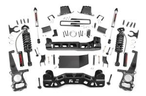 59857 | Rough Country 6 Inch Lift Kit For Ford F-150 4WD | Vertex Coilovers With V2 Rear Shocks