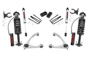 19857 | Rough Country 3.5 Inch Lift Kit Chevrolet Silverado / GMC Sierra 1500 (2007-2016) | Aluminum Finish Arm, Vertex Adjustable Coilovers, Rear V2 Monotube Shocks