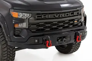 Rough Country - 13006-GB8 | Rough Country FXS Front Bumper For Chevrolet Silverado 1500 2WD/4WD | GB8, Mosaic Black Pearl Paint Code, Winch Mount Only - Image 3