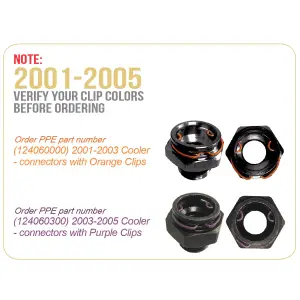 Pacific Performance Engineering - 124060000 | PPE Performance Transmission Cooler With 22.2mm ID & Orange Clips For GM 6.6L Duramax With Allison Transmission - Image 3