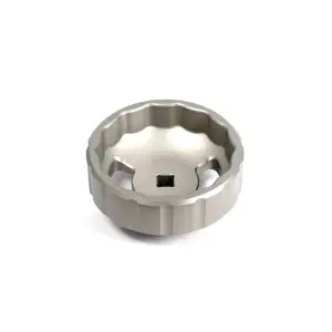 Pacific Performance Engineering - 114000659 | PPE Performance Oil Filter Socket Hard Anodized Billet Aluminum - 76mm 14F - Image 2