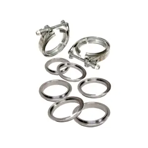 Pacific Performance Engineering - 517340008 | PPE Performance Standard 304 Stainless Steel V-Band - 8 piece Set (2C 3M 3F) | 4.0 Inch Dimensions - Image 3