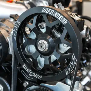 Pacific Performance Engineering - 113061072 | PPE Performance Billet Aluminum Drive Pulley Wheel, 7Y-Spoke Style, Dual Fueler CP3 For GM 6.6L Duramax - Image 2